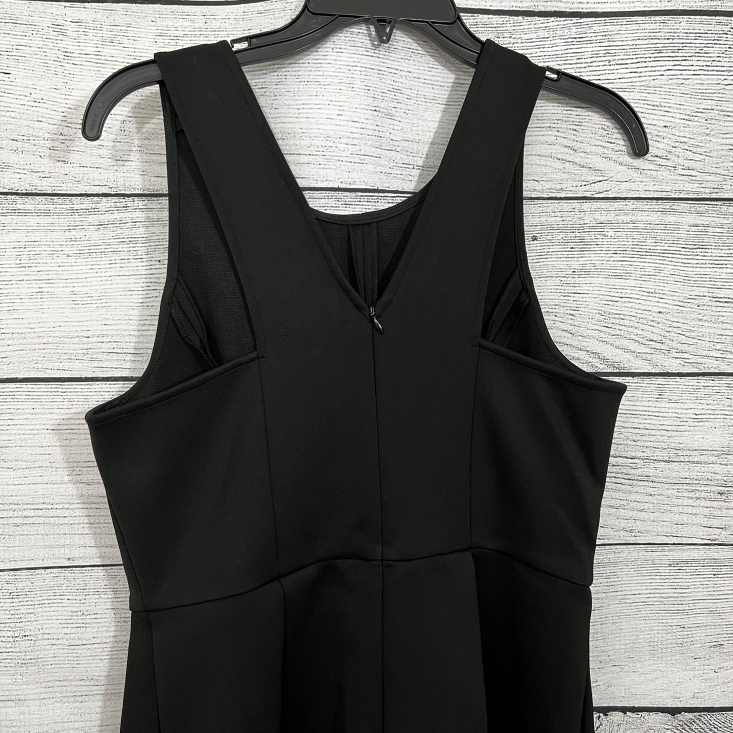 Madewell Black Sleeveless A-Line Dress With Pleated Skirt, Size Medium