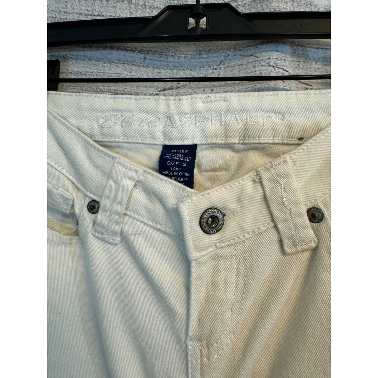 Blue Asphalt White Skinny Jeans Size 3