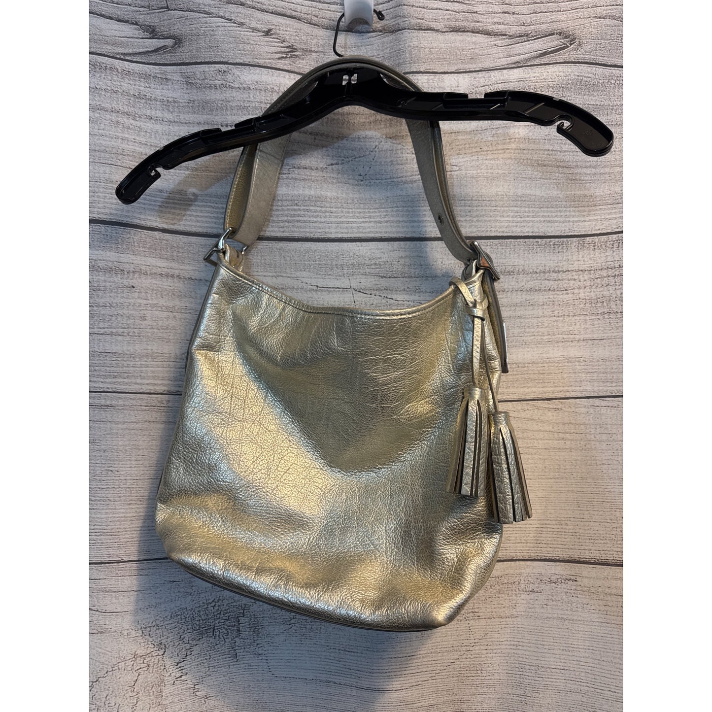 Coach Metallic Leather Bucket Legacy Bag