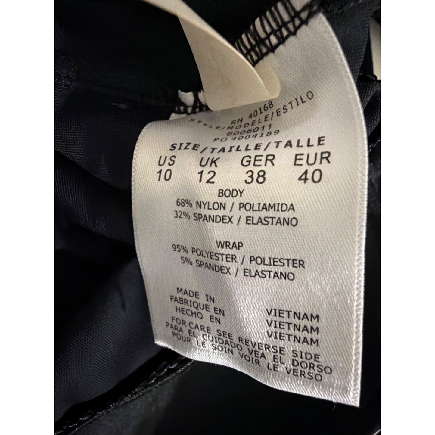 Magic Suit Black Wrap Swimsuit With Tie Detail Size 10
