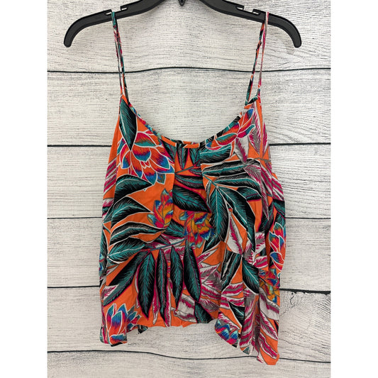 Jack by BB dakota orange blossom ida ruffle cami Tank