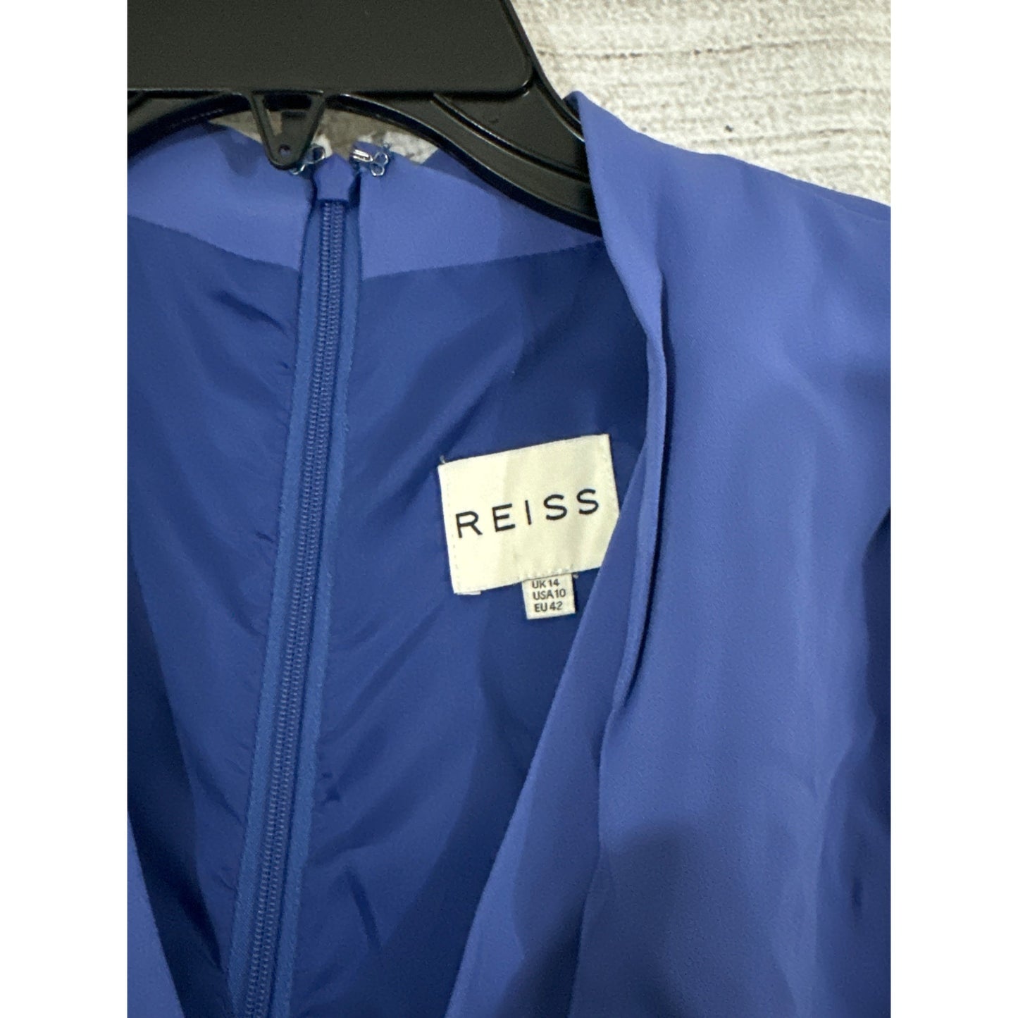 Reiss Cassia Periwinkle Blue Pencil Sheath Dress Size 10