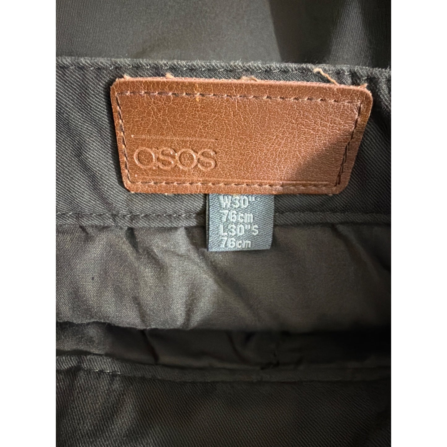 Mens ASOS Slim Fit Brown Chino Pants W30 L30