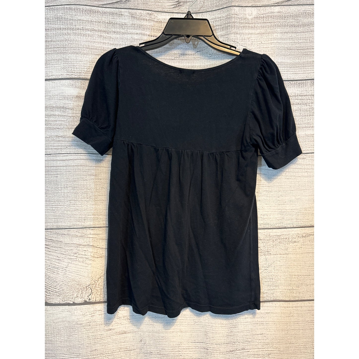 Wednesday Short-Sleeve Square Neck Top Size S
