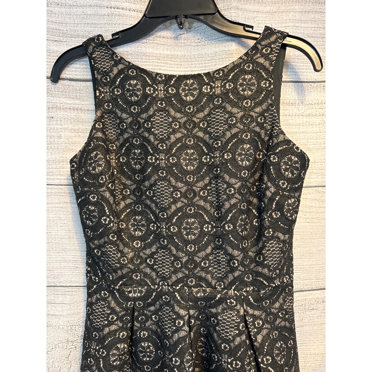 BR Black and Gold Monogram Tulip Dress Size 0