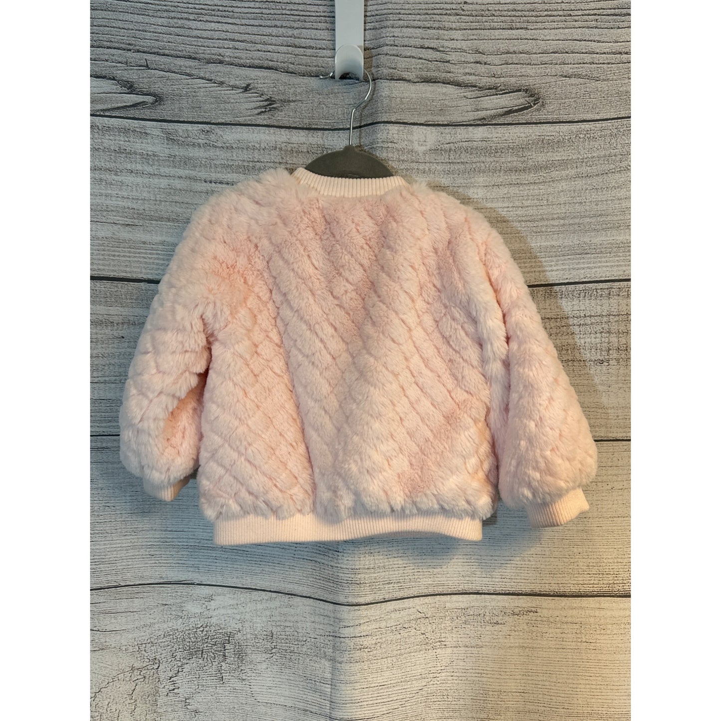 NWOT C&C California Pink Faux Fur Jacket Size 4T