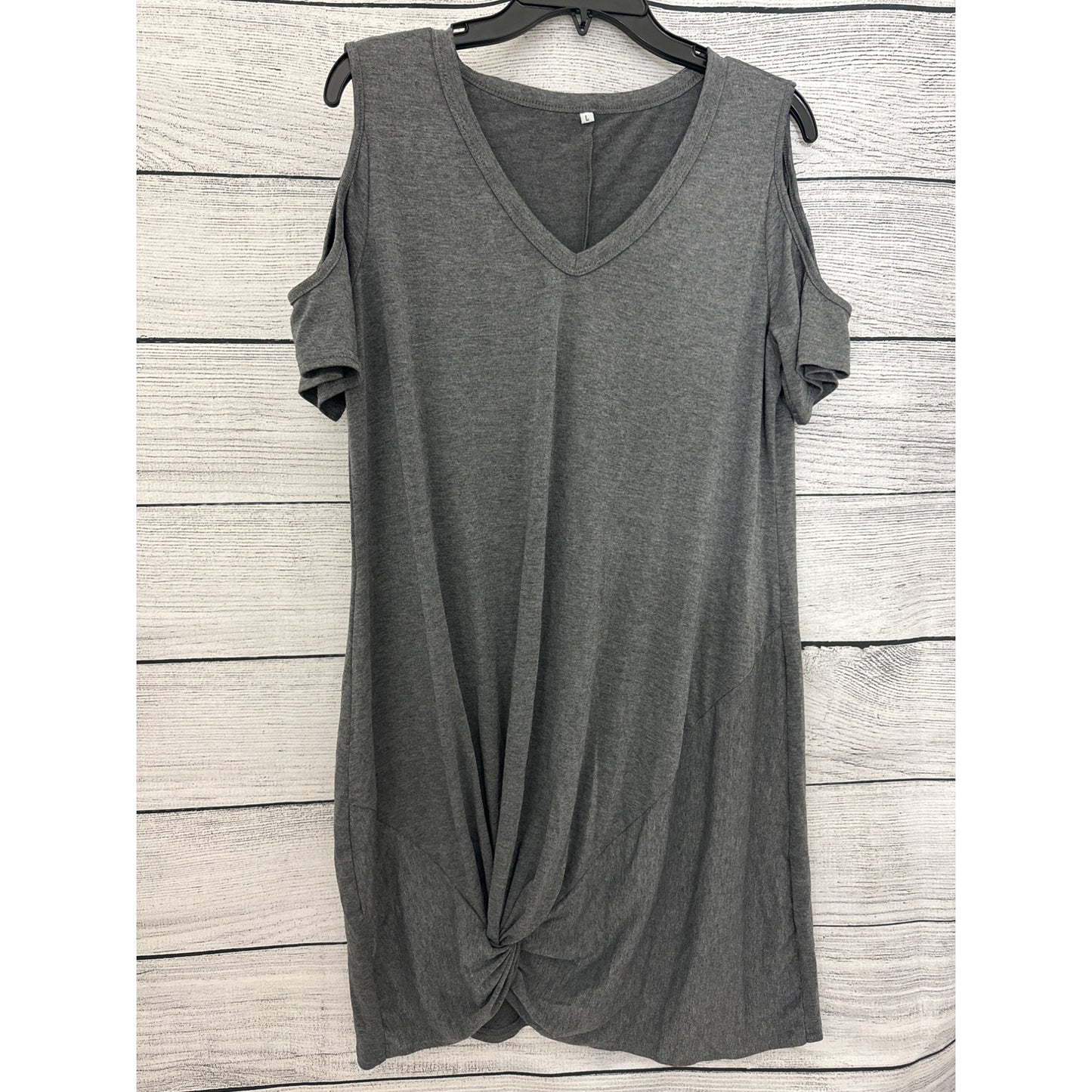 Open Shoulder Tshirt Dress