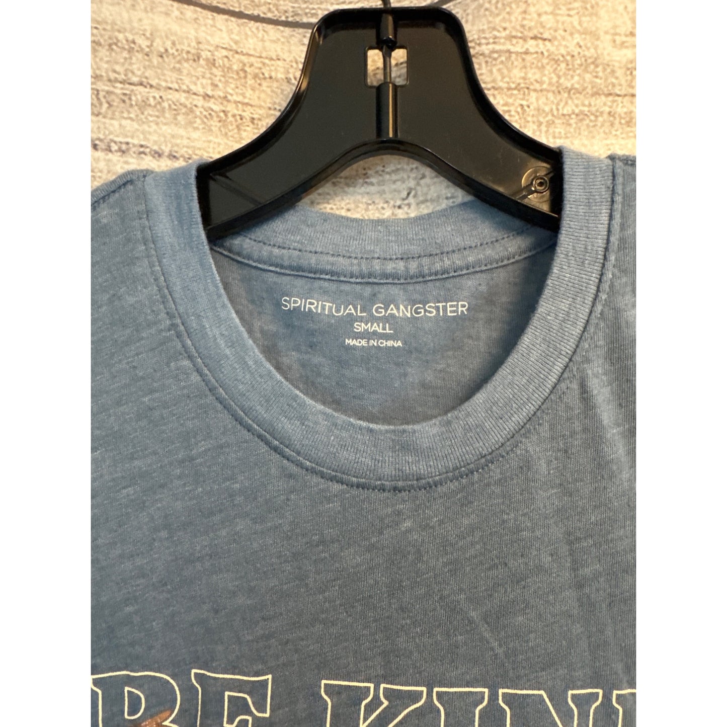 Spiritual Gangster "Be Kind" Blue Sleeveless Tank Top Size S
