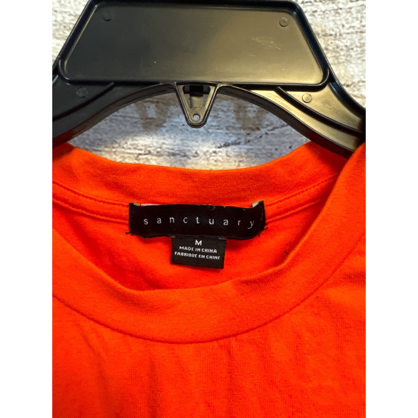 Sanctuary Orange Hold Me Tight Shirt Size M