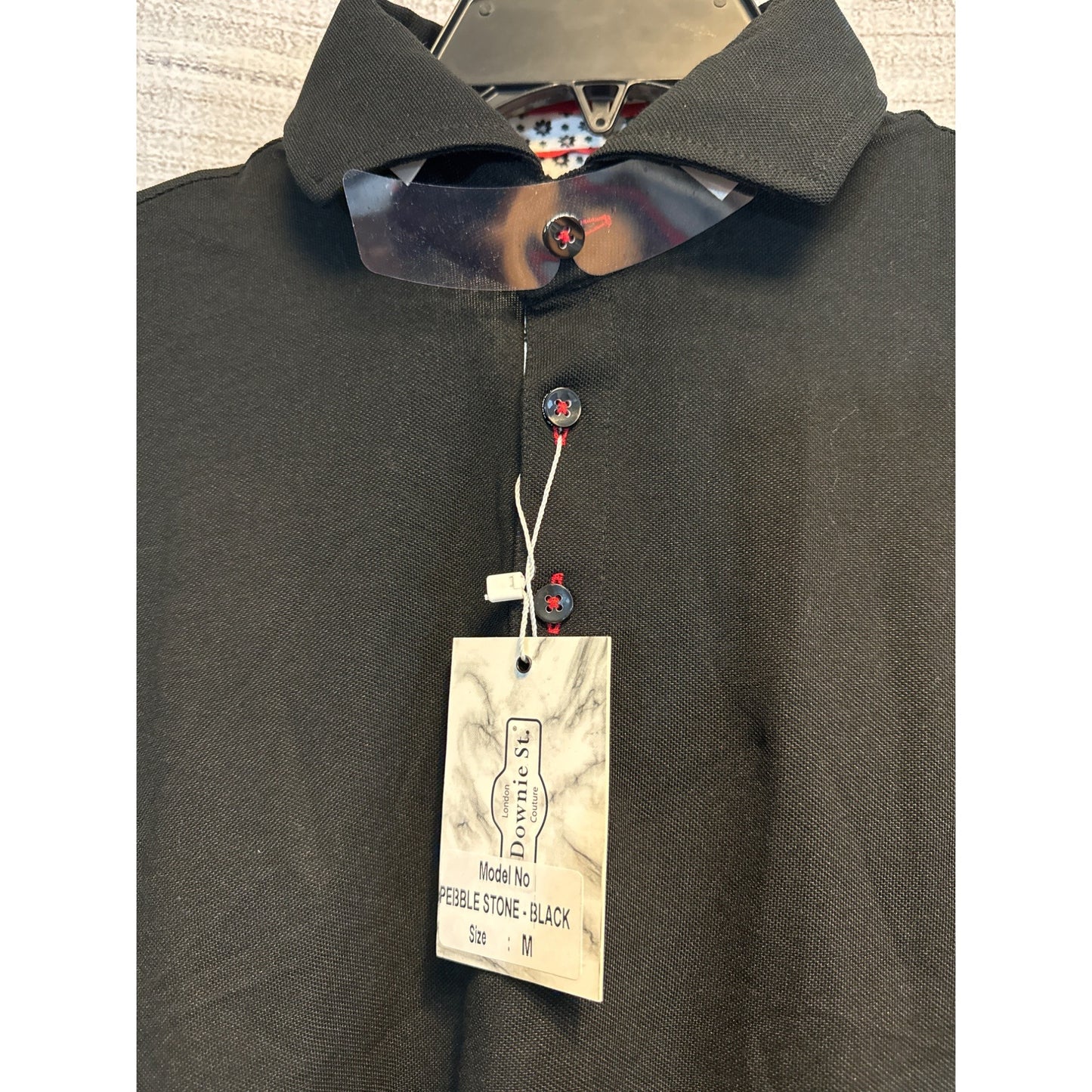 NWT Men's 7 Downie St Pebble Stone Polo Size M