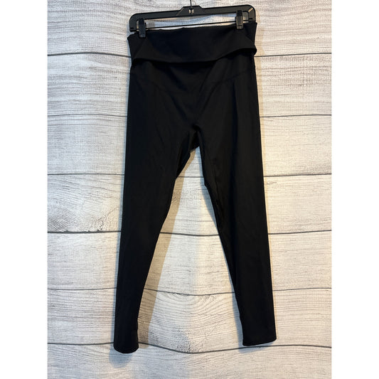 Poshdivah Maternity High-Waisted Black Leggings L