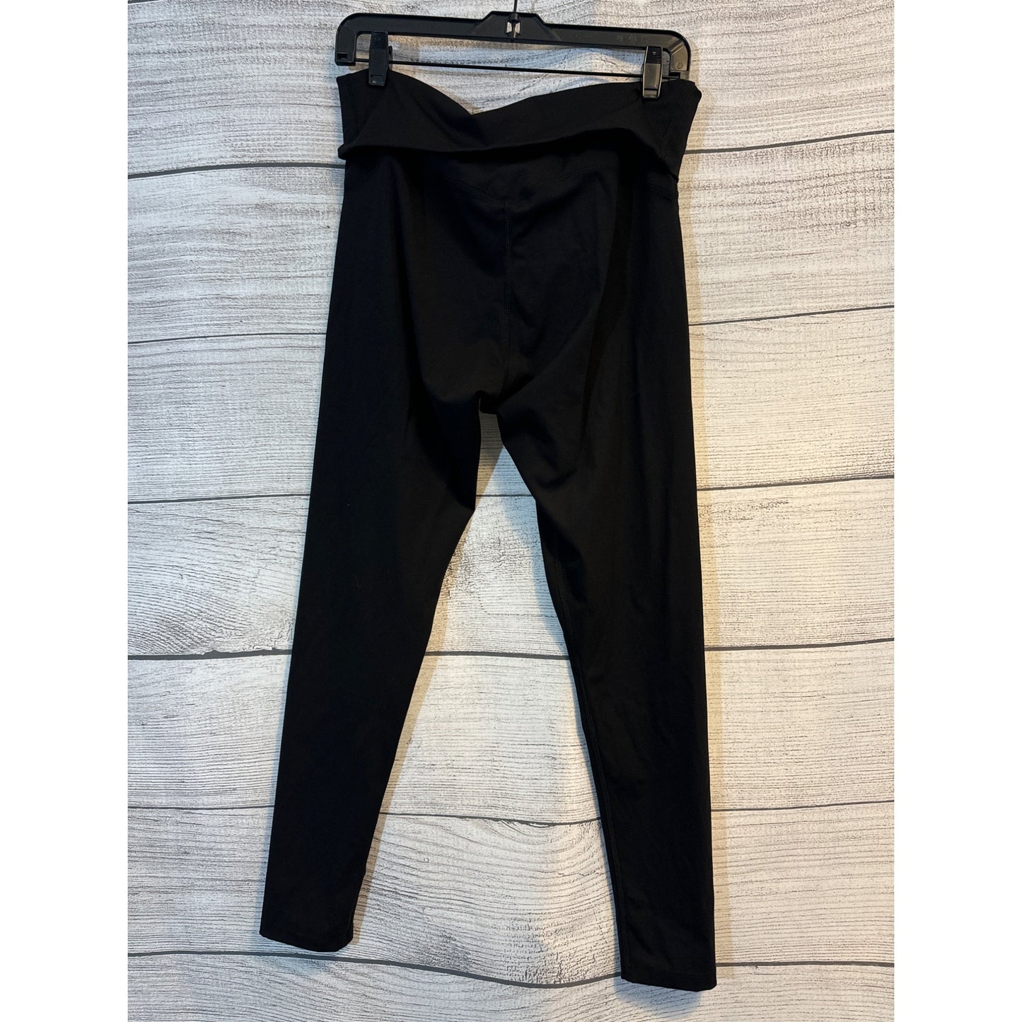 Poshdivah Maternity High-Waisted Black Leggings L