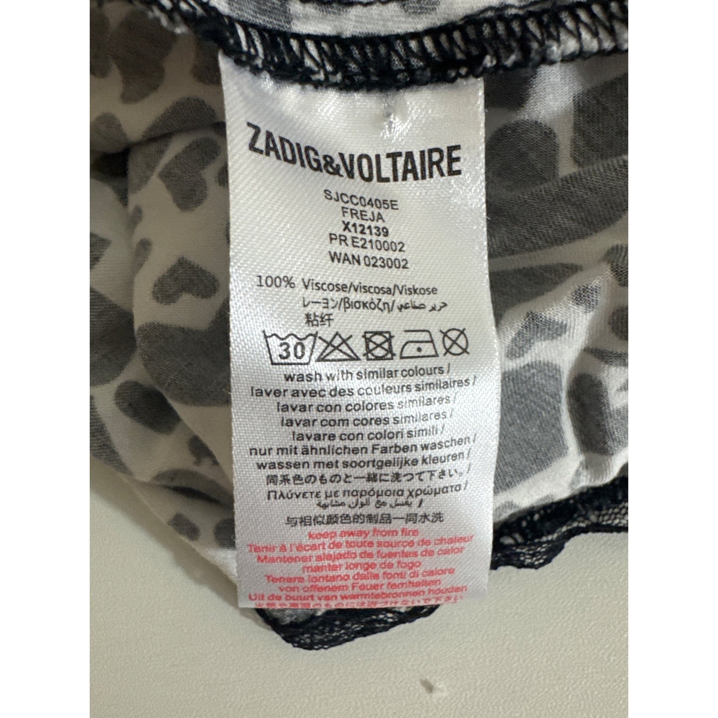 Zadig & Voltaire Heart and Guitar print dress Size S