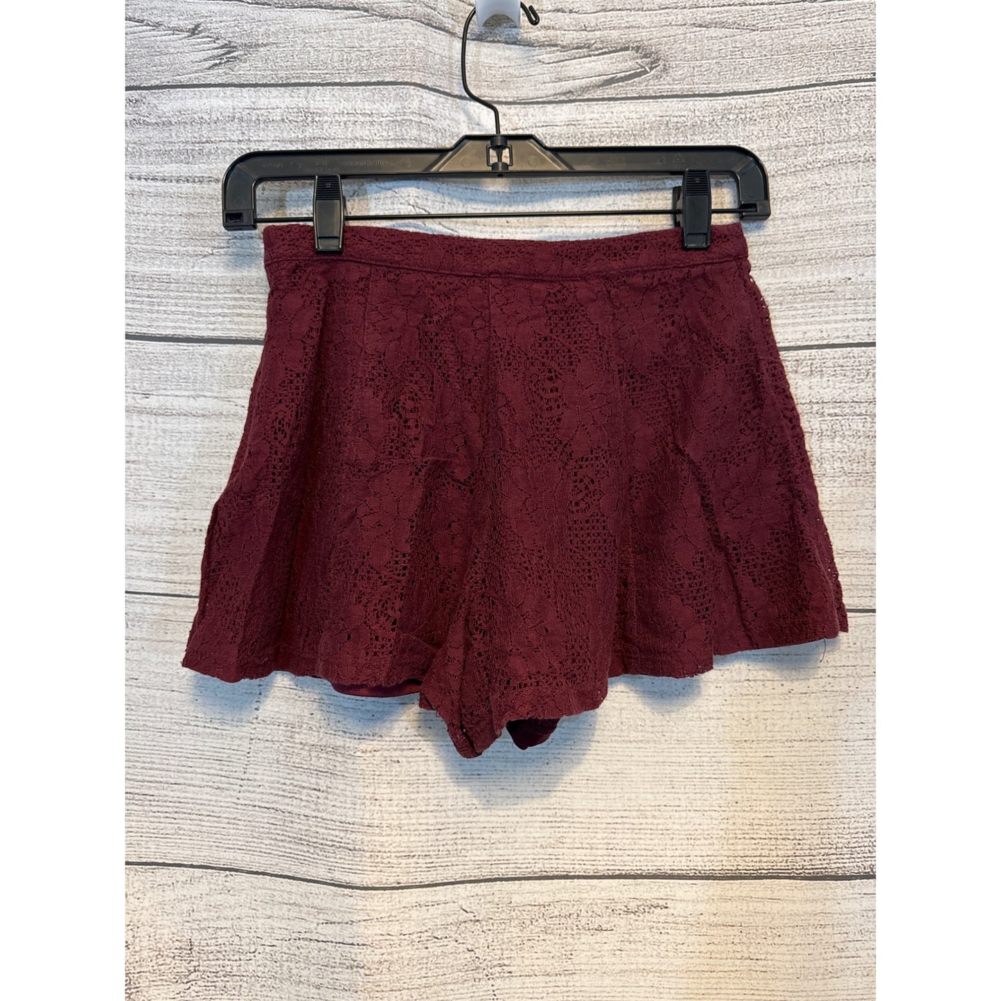Forever 21 Maroon Lace Shorts Size S