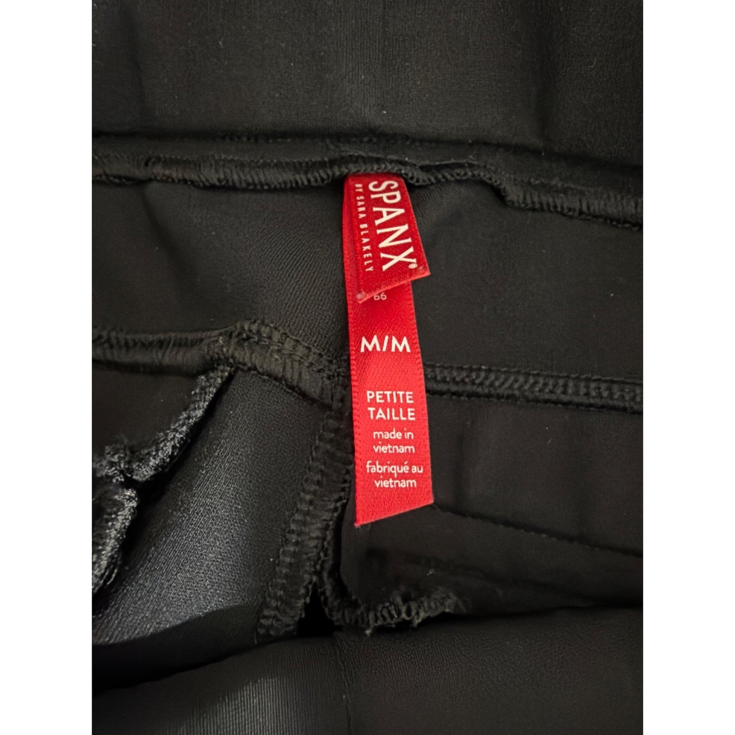Spanx Black Hi Rise Flare Pants Size MP