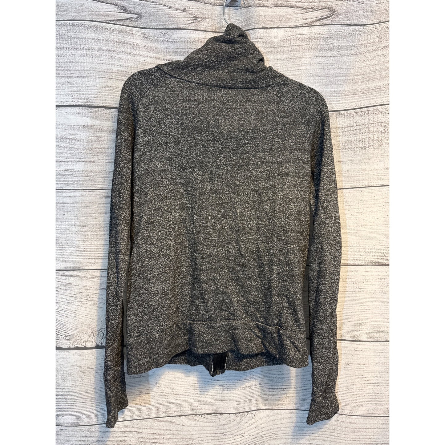 Zip-Up Gray Sweatshirt Jacket Size M