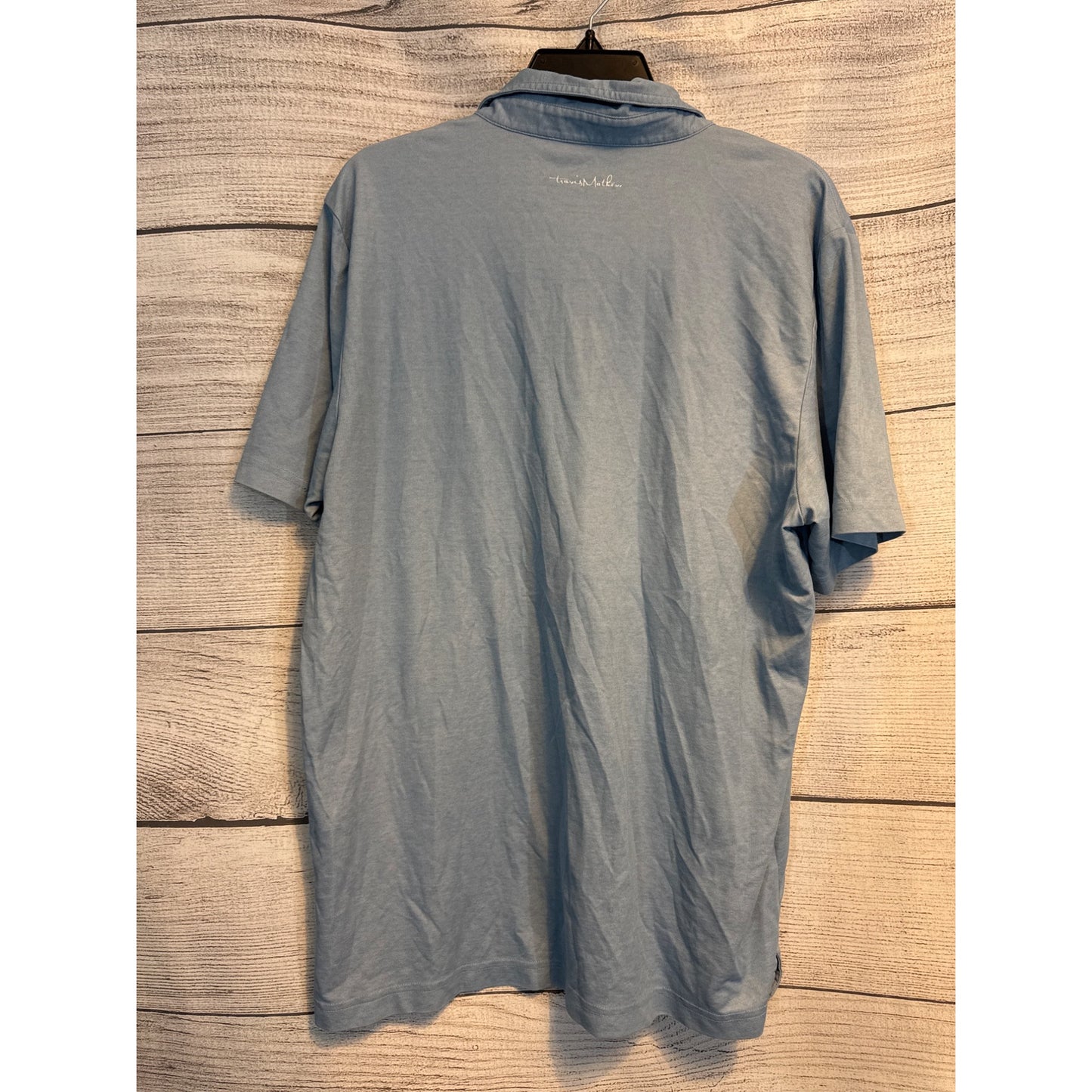 Mens Travis Mathew Blue Polo Shirt Size XL