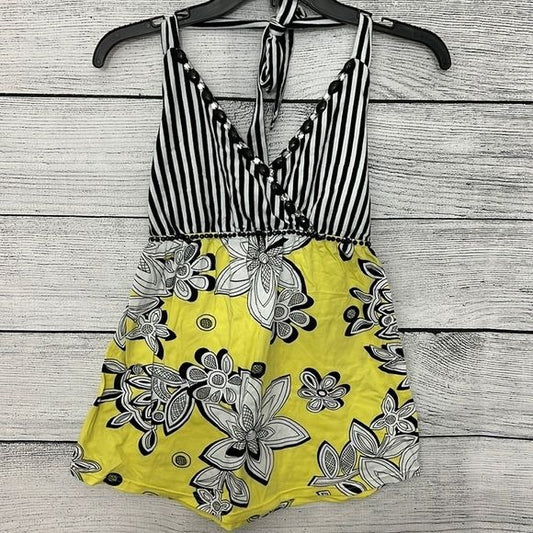 Yellow Floral Halter top