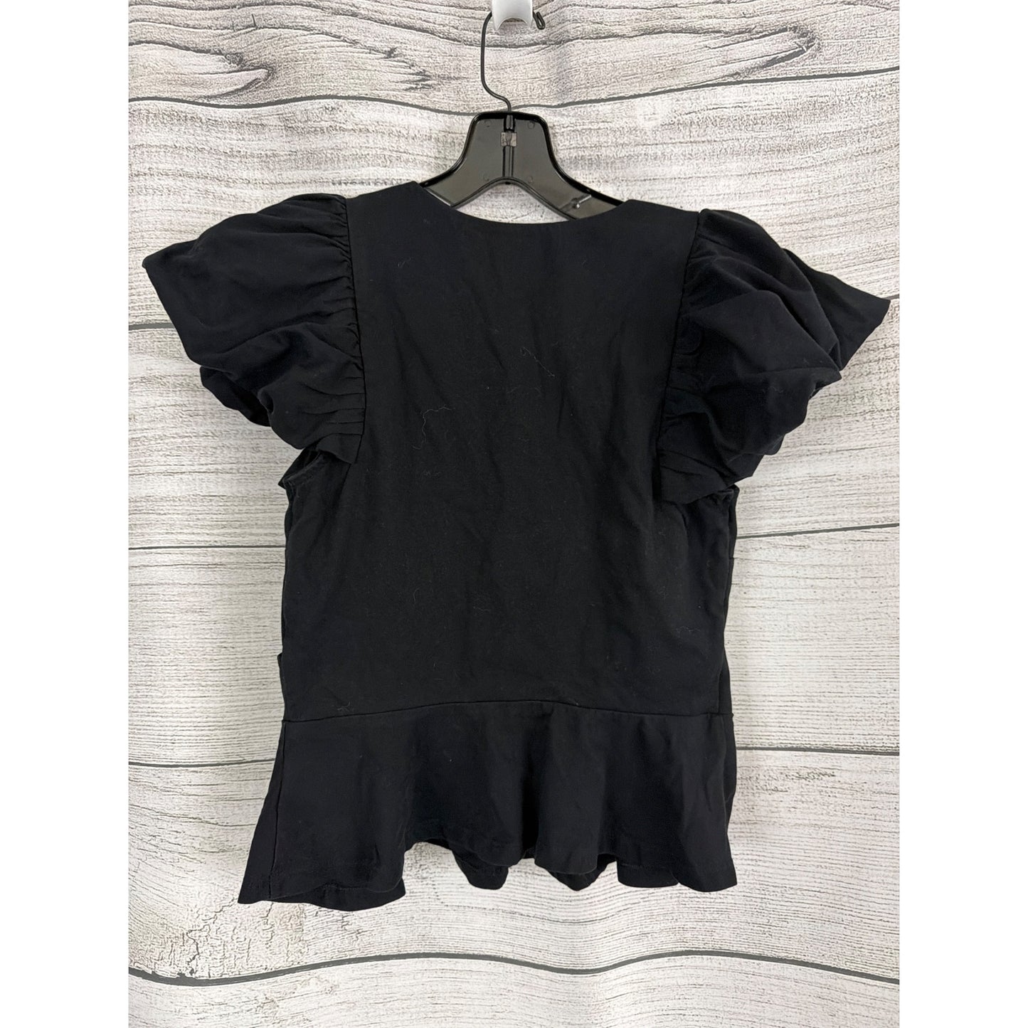 Express V-Neck Flutter Sleeve Wrap Peplum Top Size S