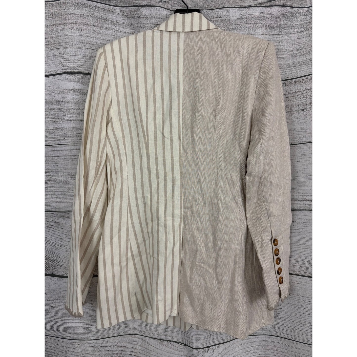 NWT Sam Edelman Daphne Stripe Gardenia Enola Blazer Size M