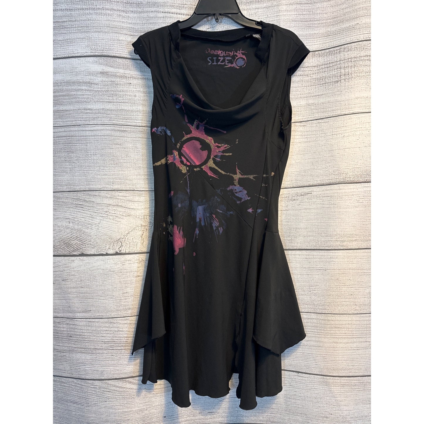 Desigual Drop Waist Artistic Splatter Dress Size 44/12/XL