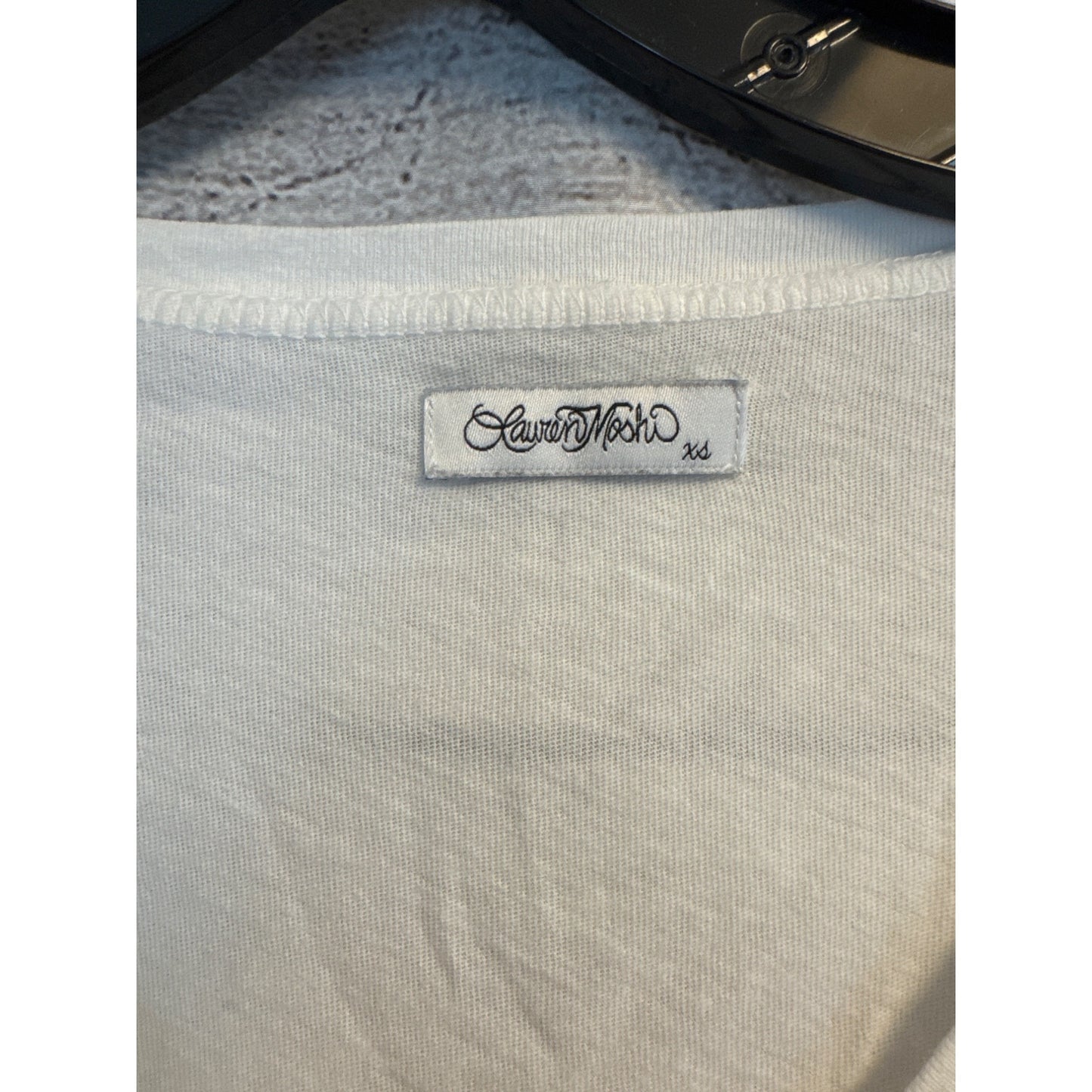 Lauren Moshi Foil Kisses Tshirt Size XS