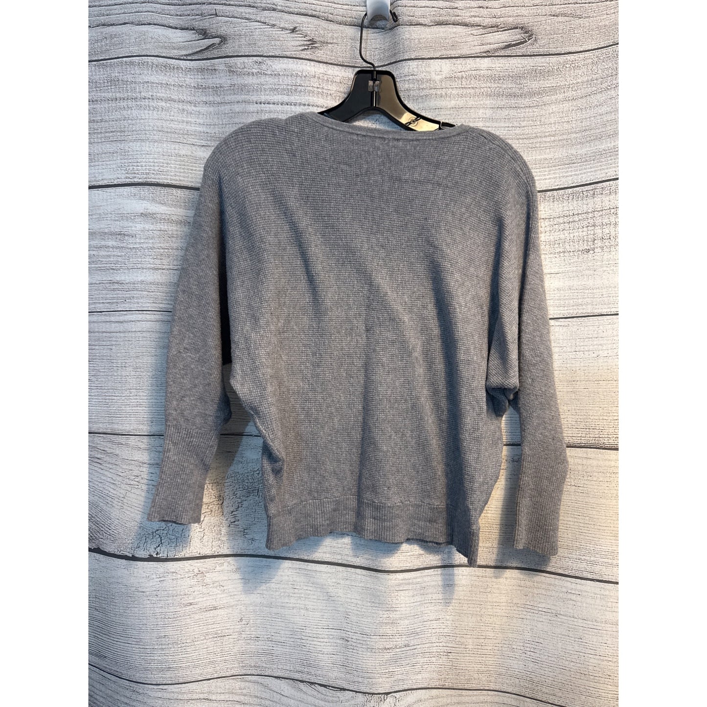 T Tahari Crewneck Lightweight Dolman Waffle Sweater Size Large