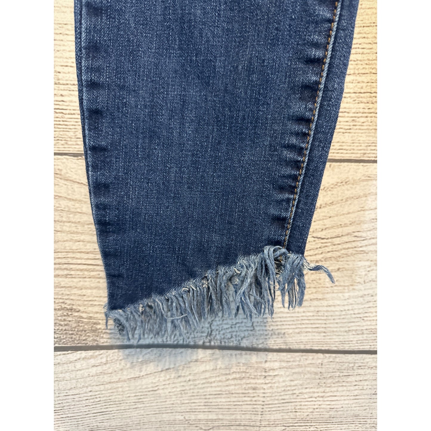 STS Blue Emma Ankle Skinny Jeans Fringe Hem Size 27
