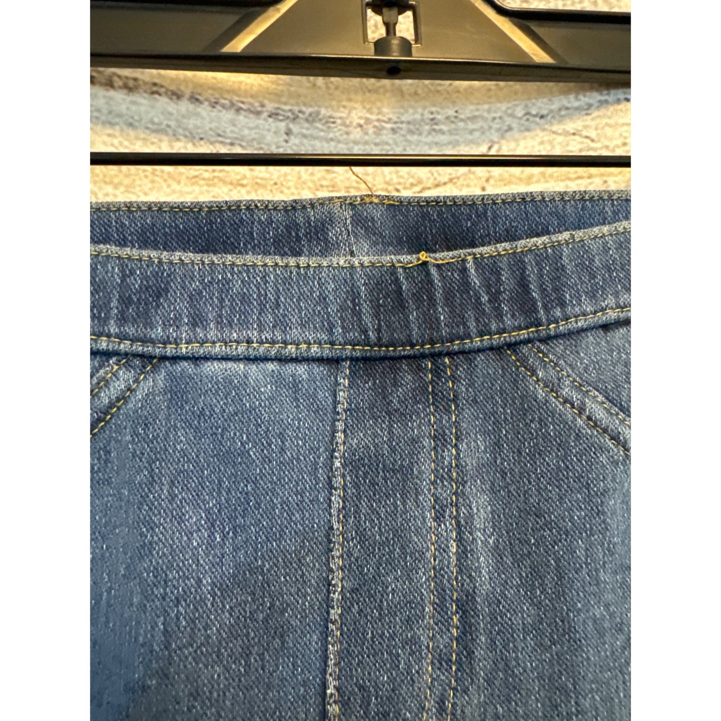 Hue Blue Denim Leggings/Jeggings Size Small