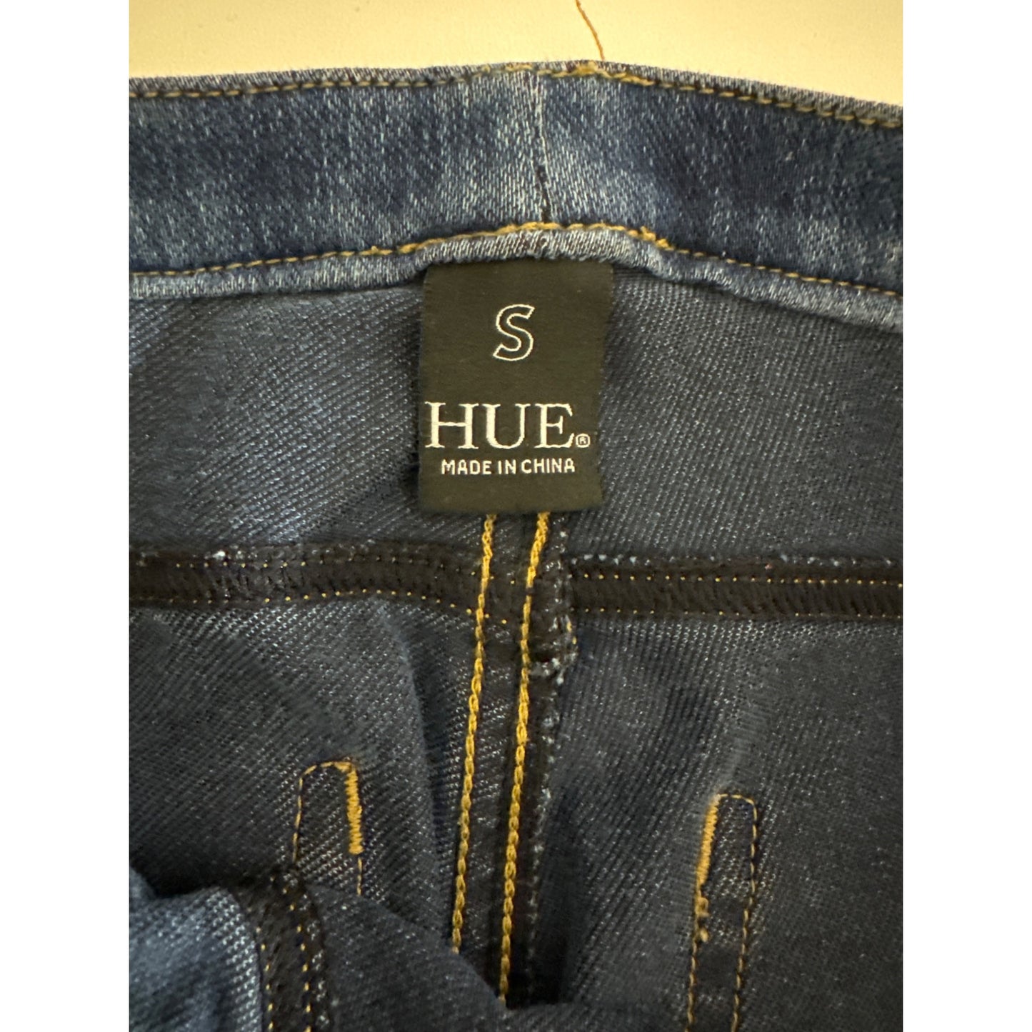 Hue Blue Denim Leggings/Jeggings Size Small