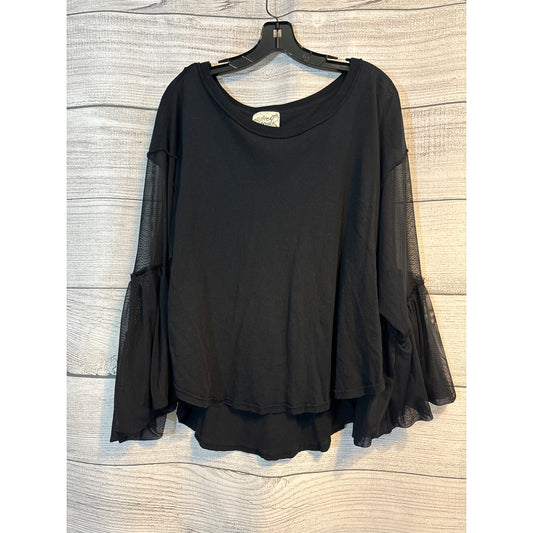 Free People Still Got it Mesh Bell Sleeves Size S