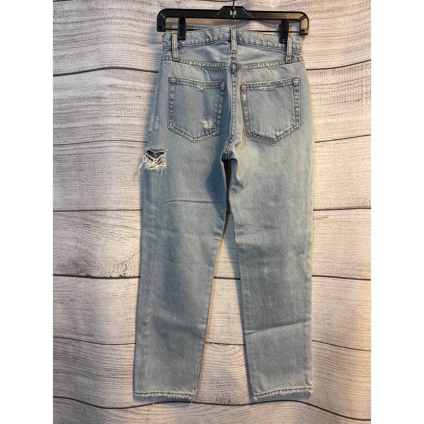 Frame Le Slouch Distressed Light Wash Jeans Size 24