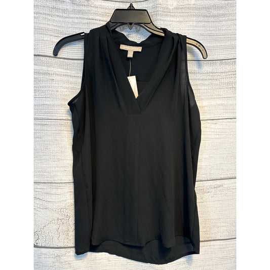 NWT Banana Republic Women's Sleeveless V-Neck Black Blouse P XS