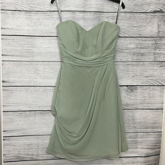 Strapless pale green Bridesmaid dress