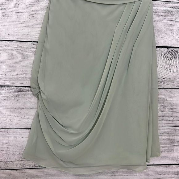 Strapless pale green Bridesmaid dress