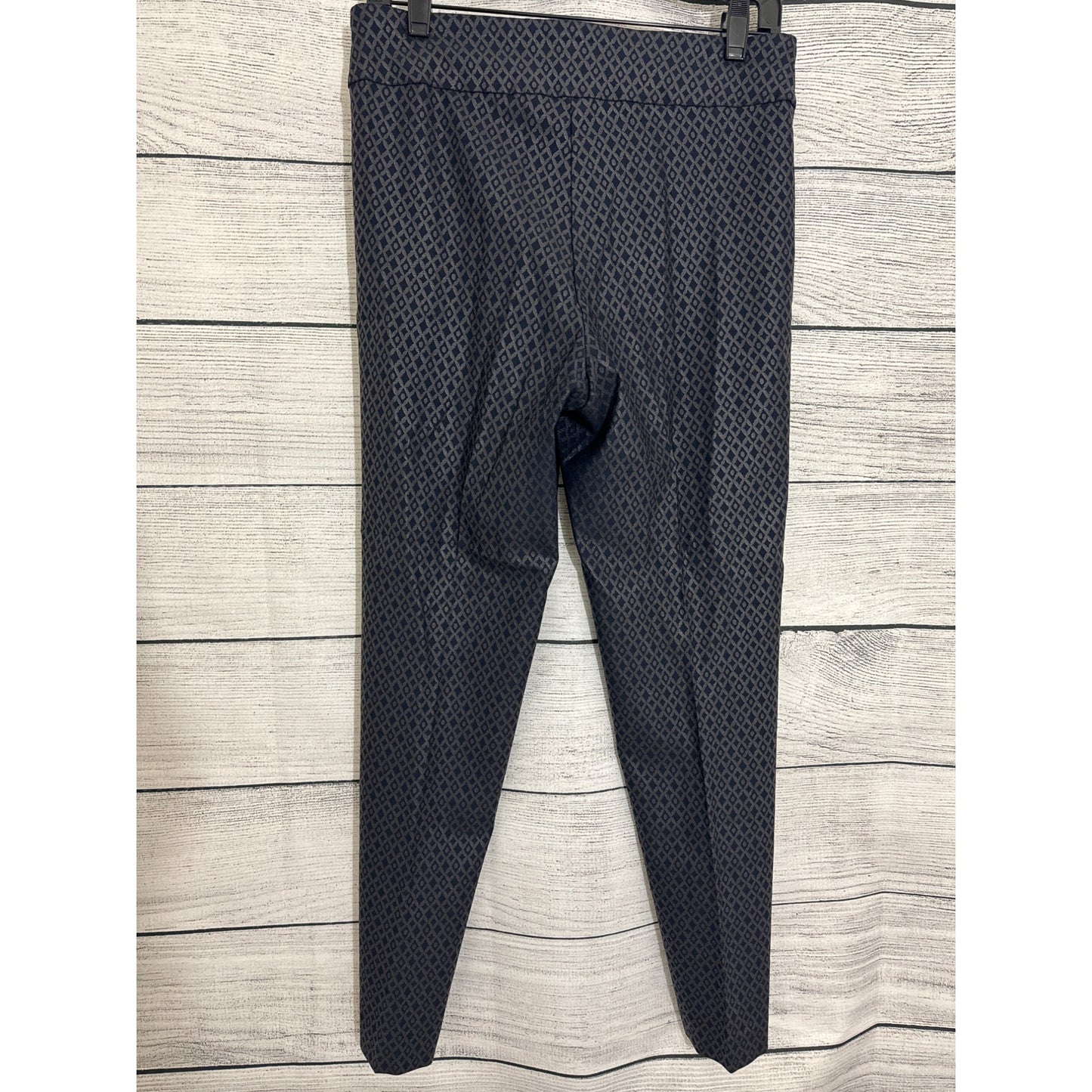 Krazy Larry Navy Geometric Print Pull On Pants Size 12