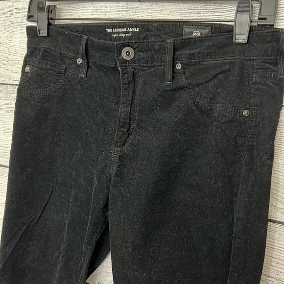 AG Corduroy Black skinny jeans
