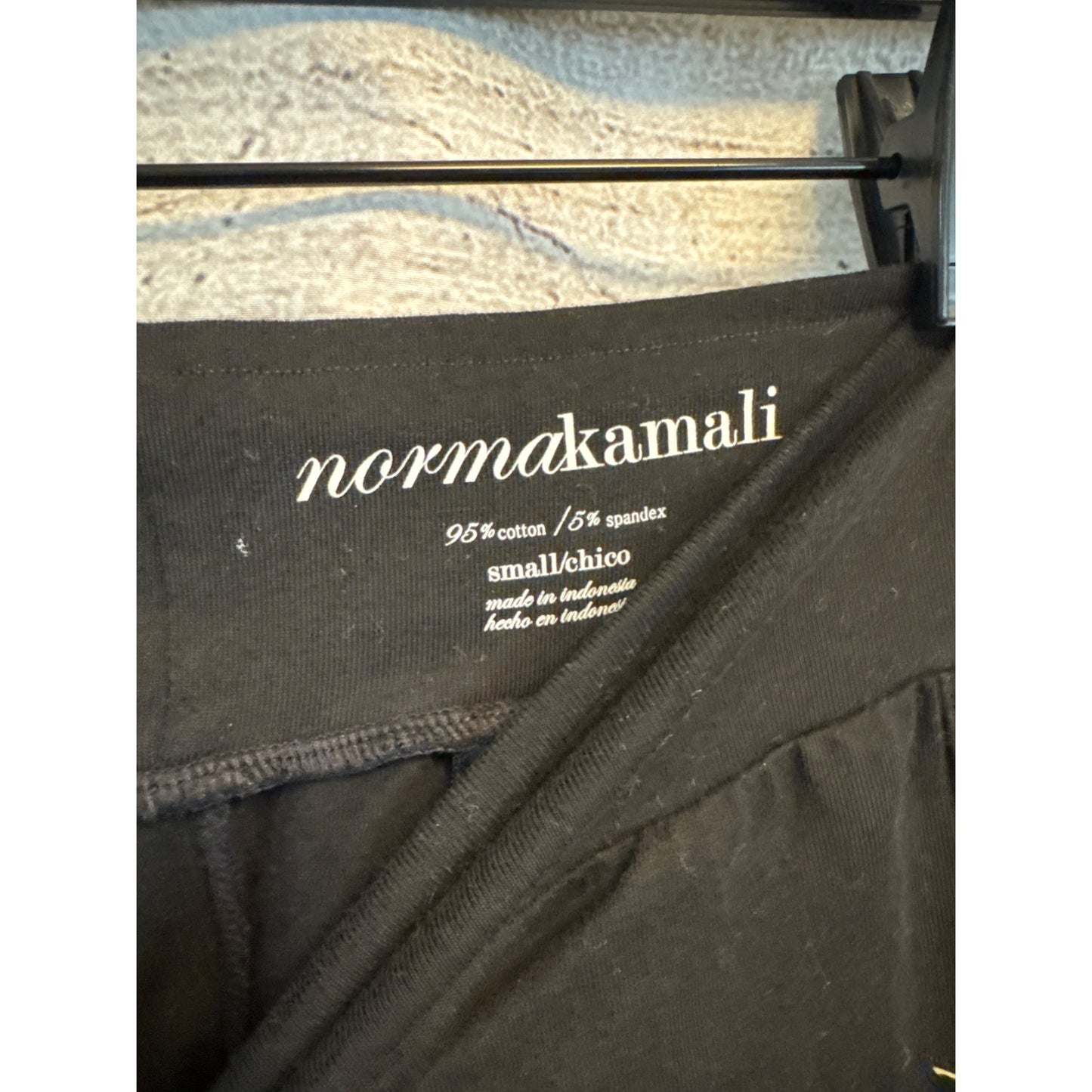 NWT Norma Kamali Black Leggings Size S