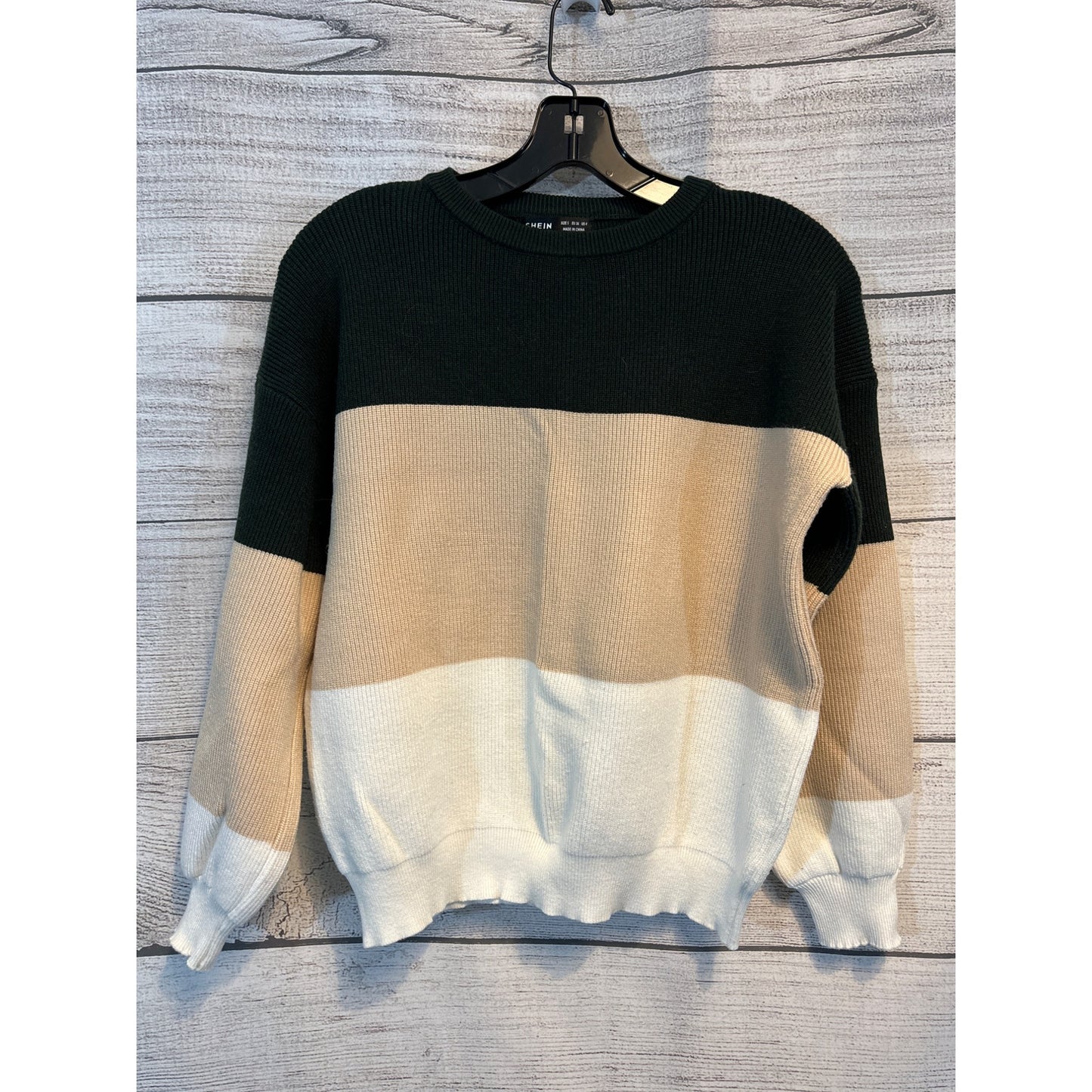 Shein Color Block Drop Shoulder Sweater Size 4/S
