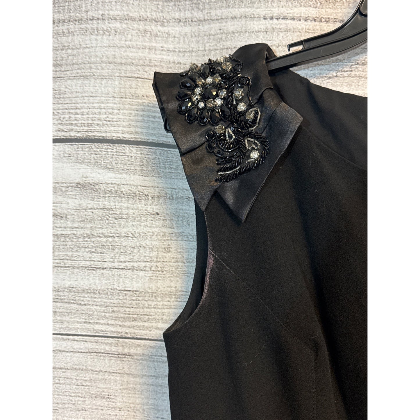 Eliza J New York Sleeveless Sheath Dress With Embellished Shoulders -Size 6