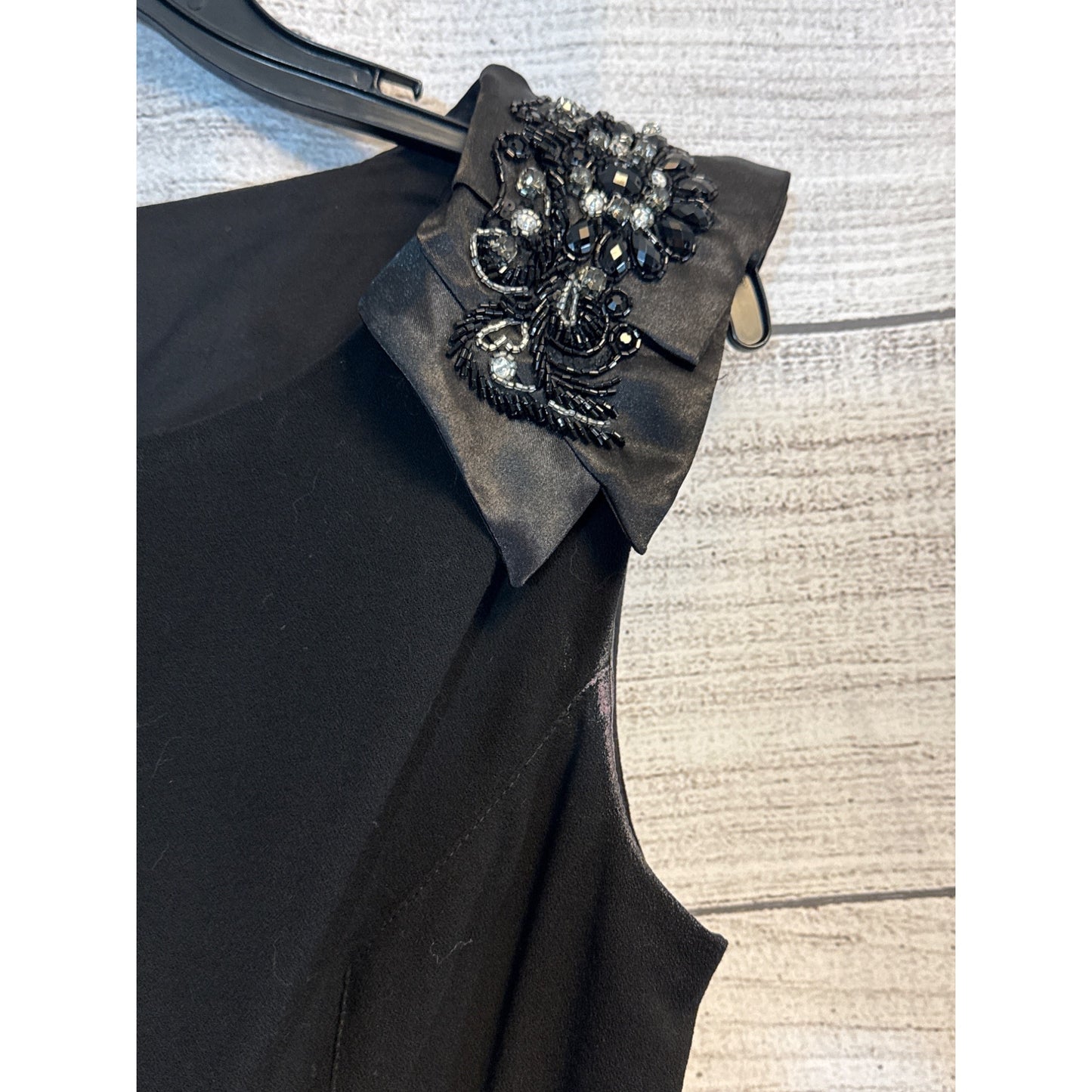 Eliza J New York Sleeveless Sheath Dress With Embellished Shoulders -Size 6