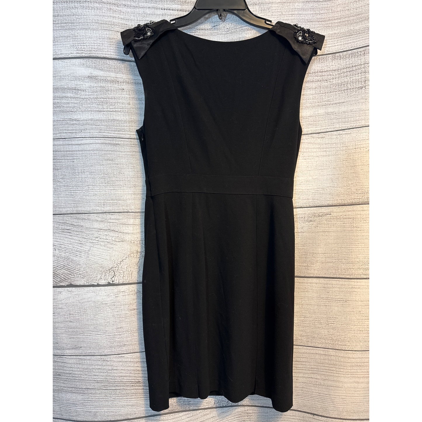 Eliza J New York Sleeveless Sheath Dress With Embellished Shoulders -Size 6
