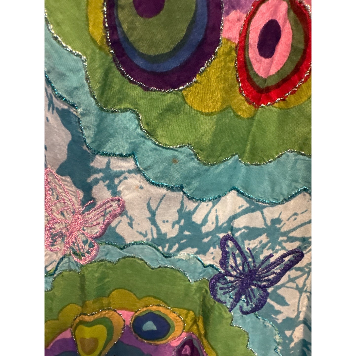 Desigual Whimsical Butterfly Spaghetti Strap Sundress Size 42/L