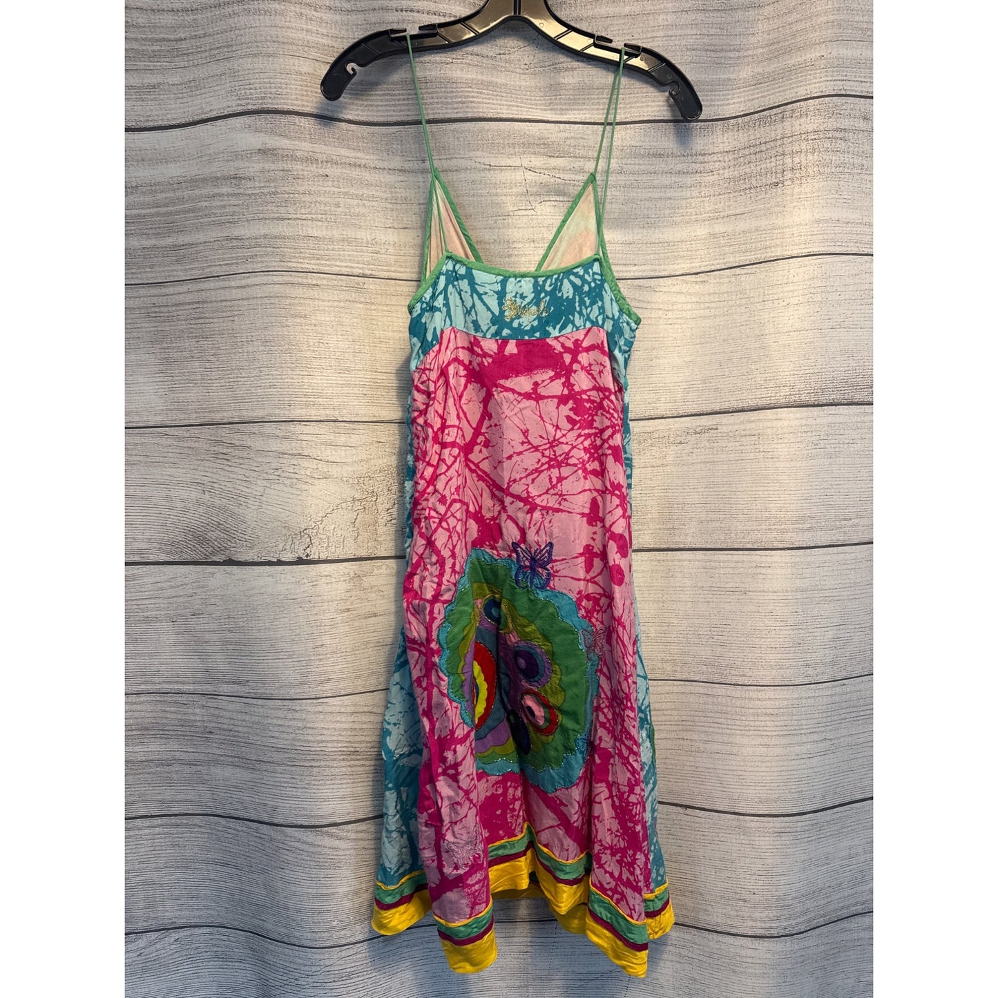 Desigual Whimsical Butterfly Spaghetti Strap Sundress Size 42/L