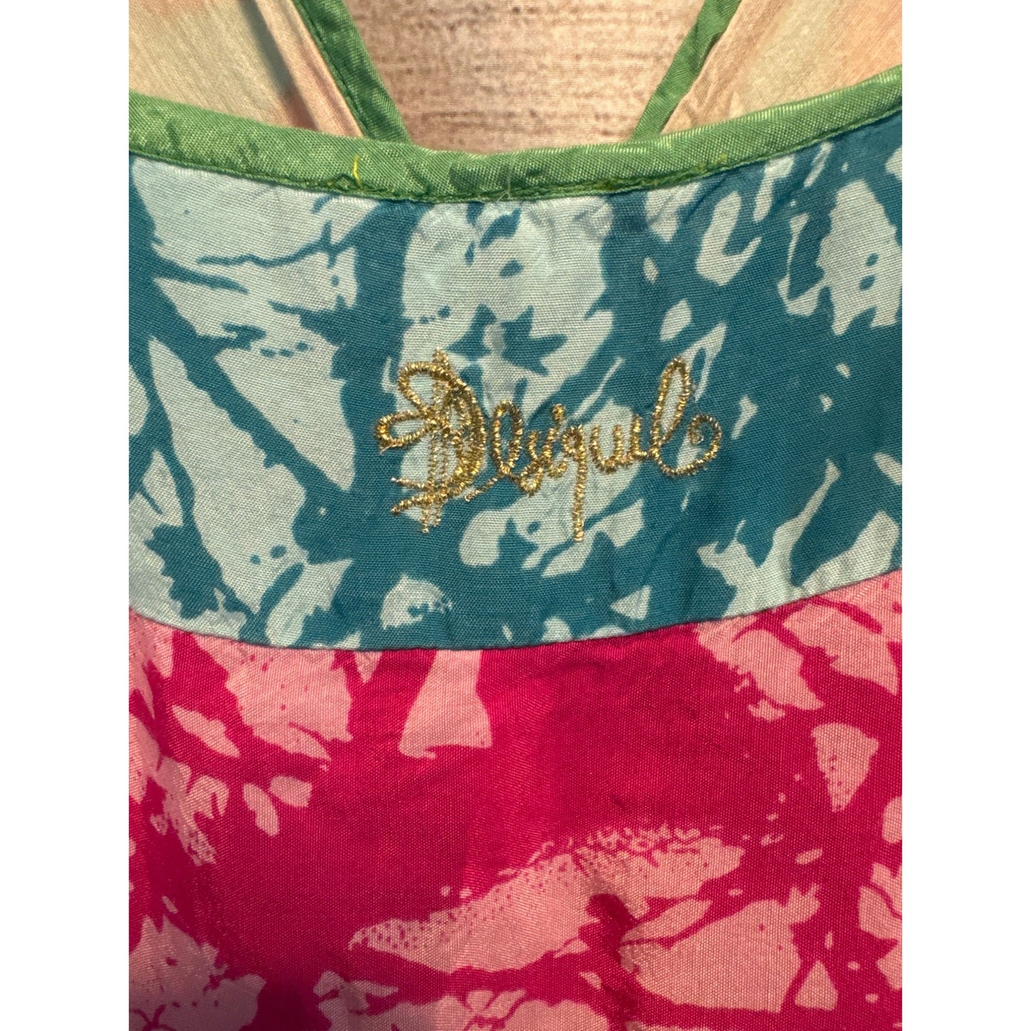 Desigual Whimsical Butterfly Spaghetti Strap Sundress Size 42/L