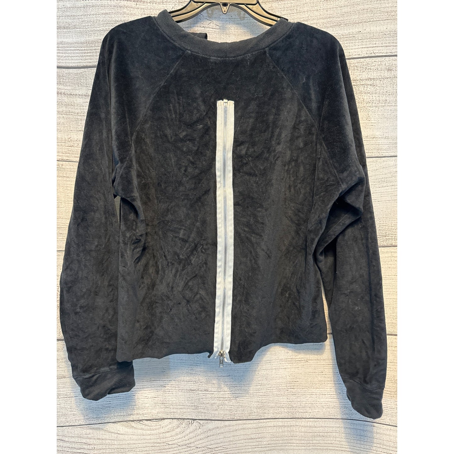JET by John Esheya Lightening Bolt Velour Sweatshirt