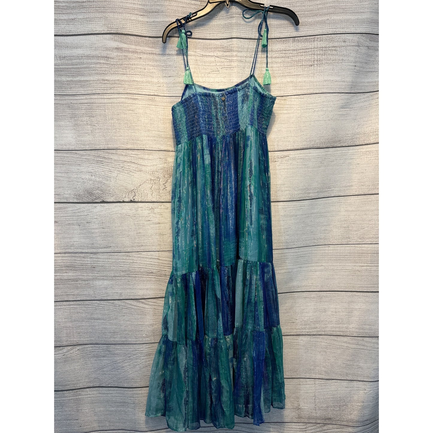 Z and L Athena Multi Blue Maxi Dress Size M