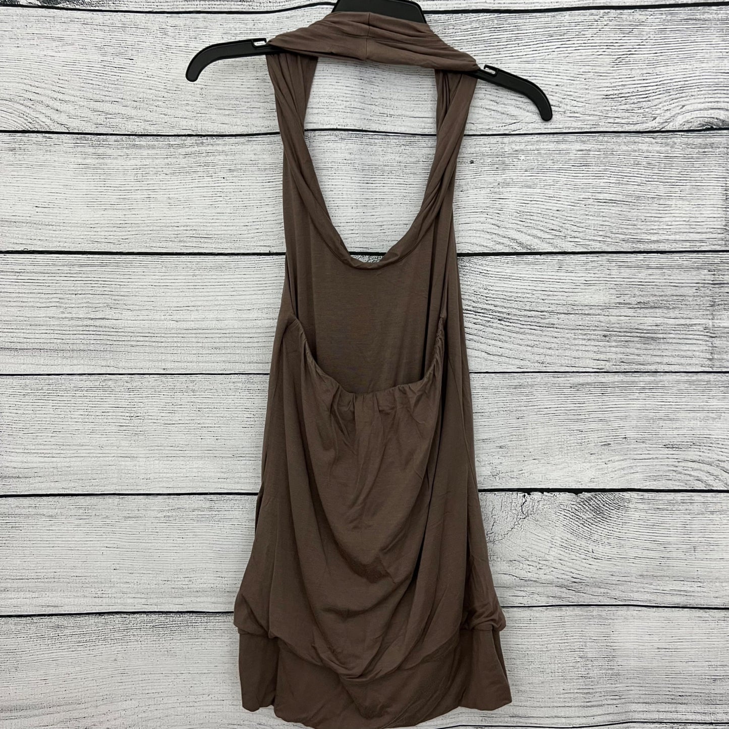 Bordeaux Los Angeles Halter Draped Neck Tank Top Size L