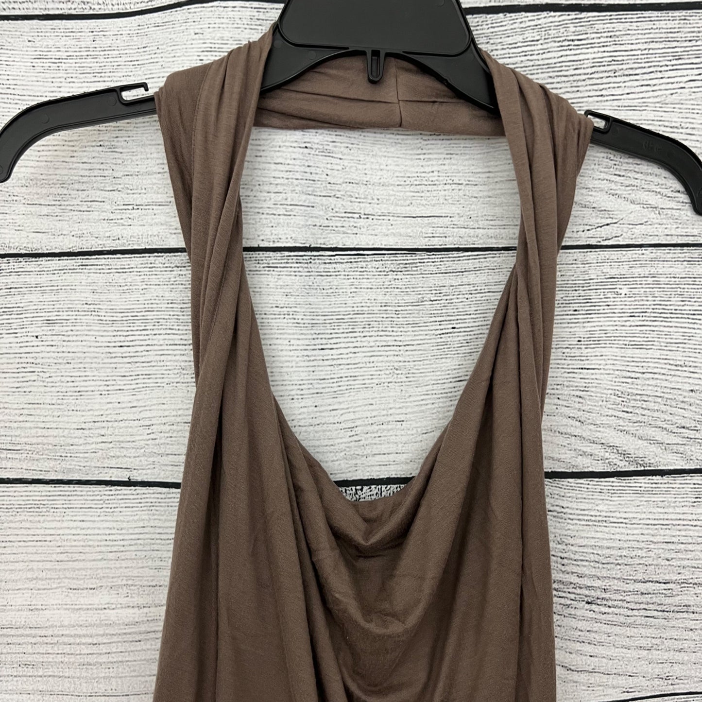 Bordeaux Los Angeles Halter Draped Neck Tank Top Size L
