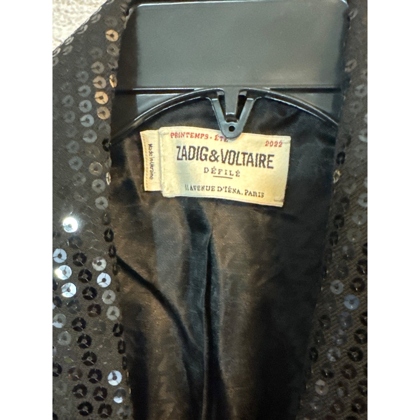 Zadig & Voltaire Vive Sequins Jacket & Shorts Set Size 36/S